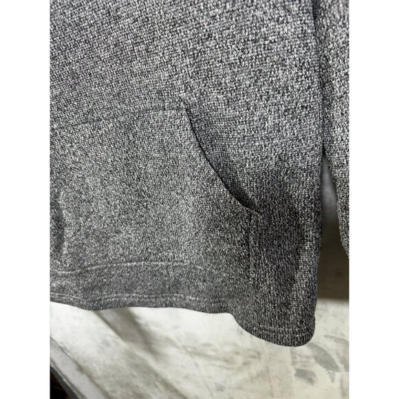 Spyder Sweater Men's Medium Hooded Half-Zip Sweater Black & Gray Polyester - Picture 5 of 16